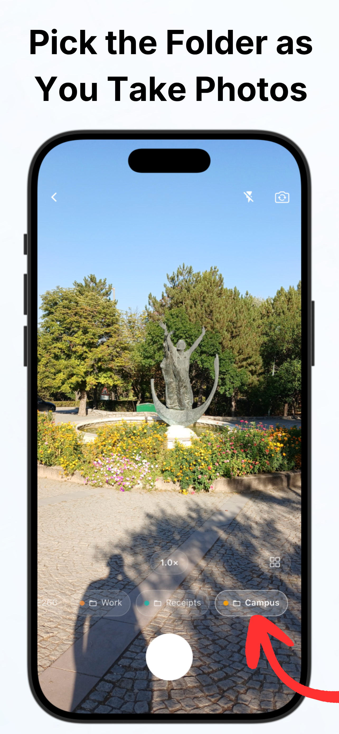 PicsFold camera folder picker